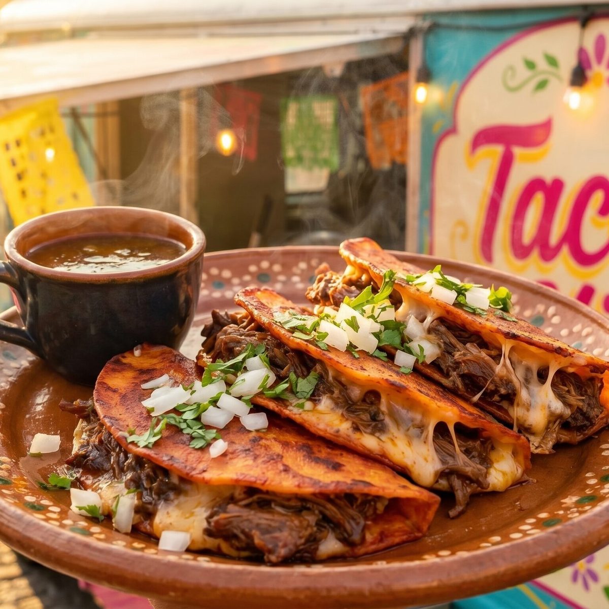 Nuestra Especialidad: Quesabirria Tacos